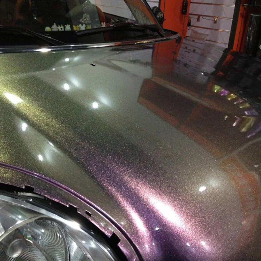 50 см * 200 см/300/600 см Глянцевая Хамелеон металлик фиолетовая медь виниловая оберточная фольга с отпусканием воздуха Хамелеон Автомобильная Наклейка