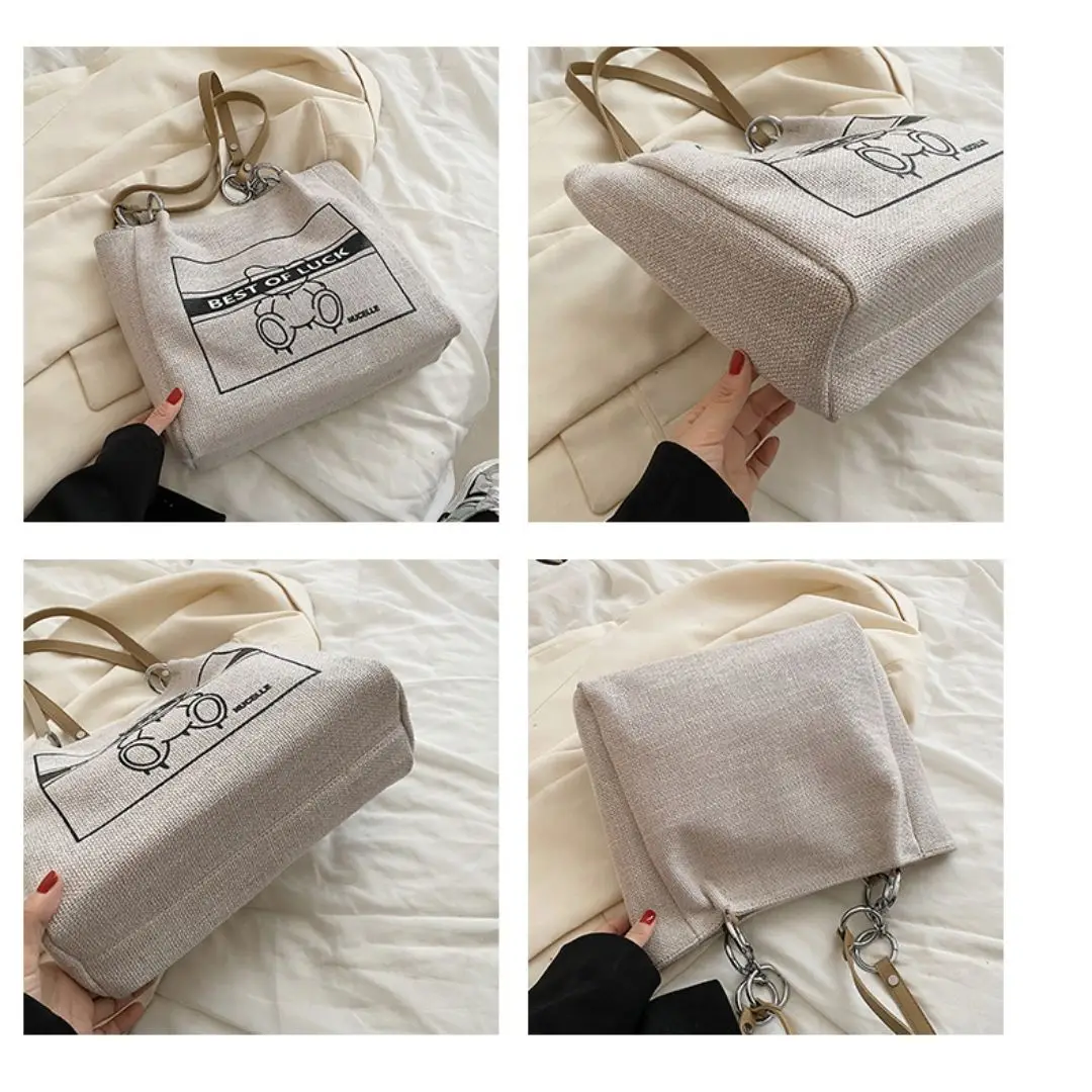 New Women's Bag Versatile and Niche Design Handbag College Student Shoulder Bag Fashion White Collar Work Bag