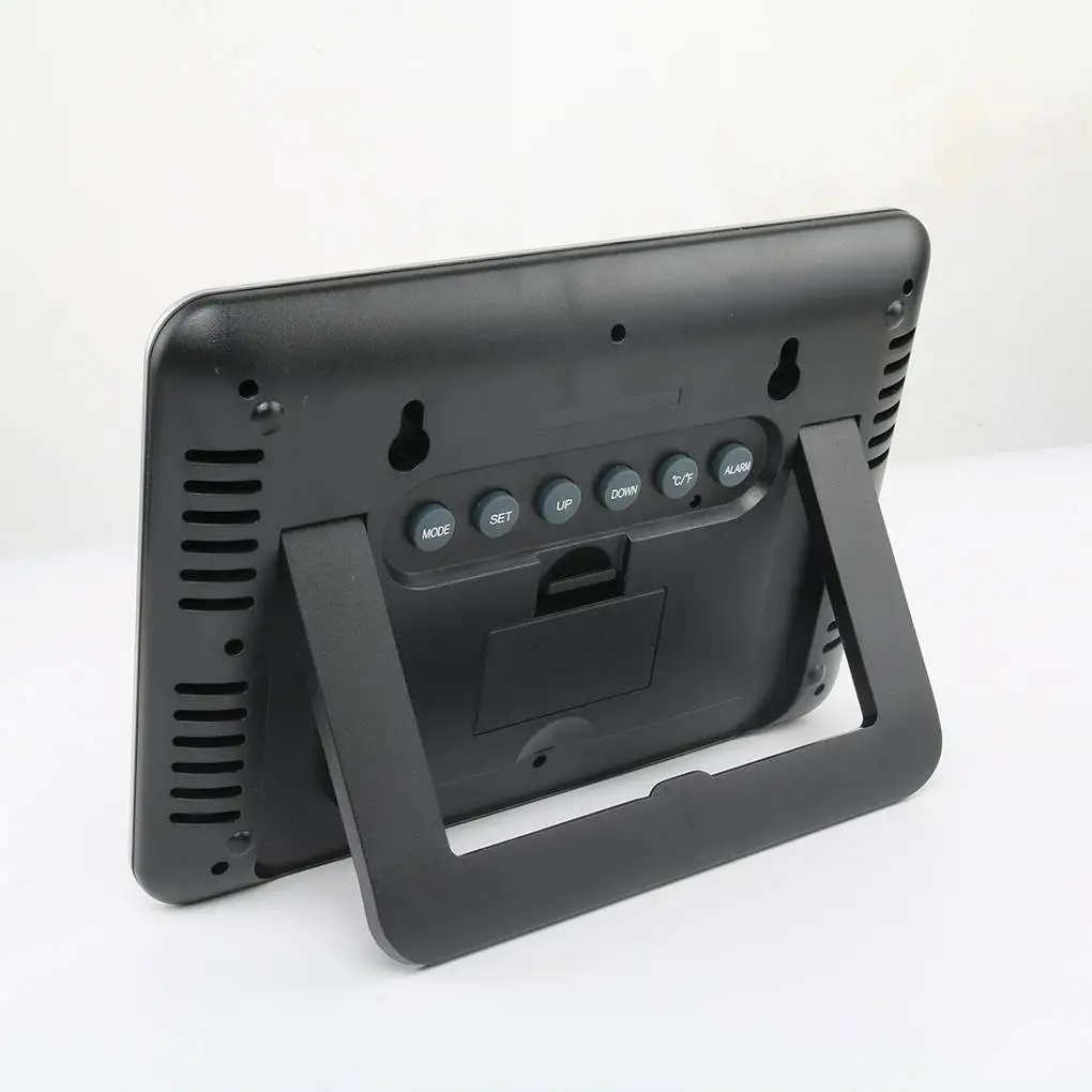 

Digital Clock Thermometer Alarm Equipment Indoor Home Using Temperature Meter