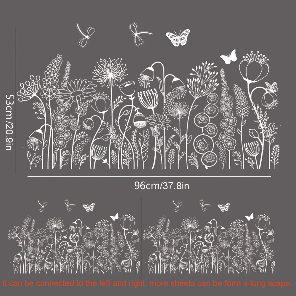 

Съемная декоративная пленка для окон с цветочным рисунком