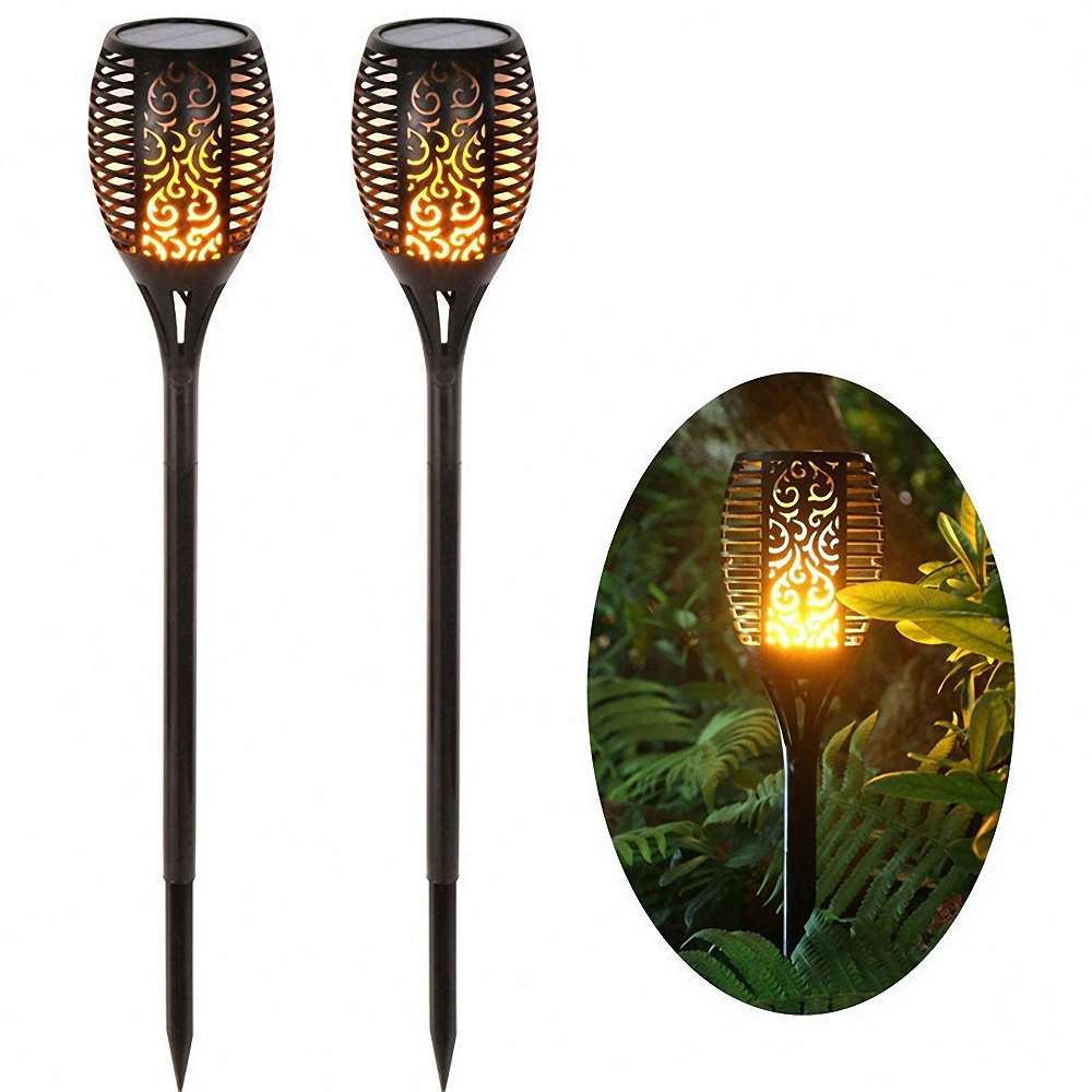 

33LED 52 LED 72LED Solar Flame Torch Light Flickering Waterproof Garden Decor Landscape Lawn Path Lighting Torch Outdoor Light