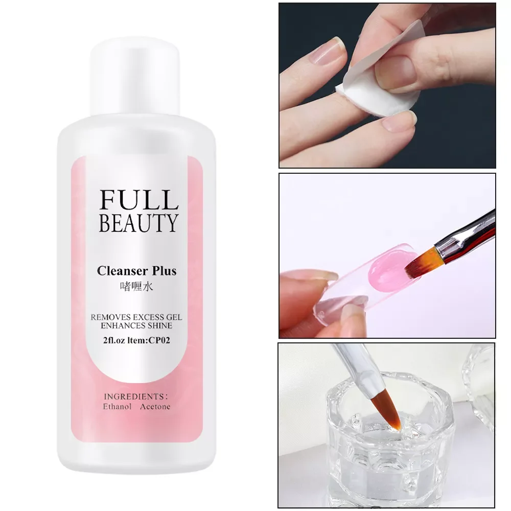 

35ml Nail Degreaser Liquid Slip Solution Gel Nail Polish Extend Acrylic Gel Cleanser Remove Sticky Layer Manicure Tool FB1809-2