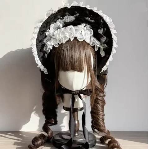 Готическая кружевная кепка  Lolita