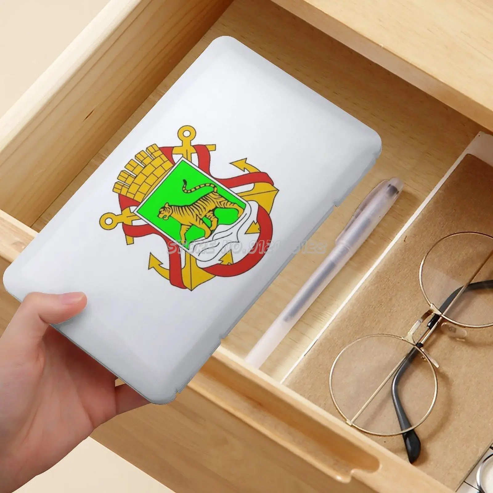 Герб Владивостока Россия одноразовый контейнер для хранения пылезащитных и