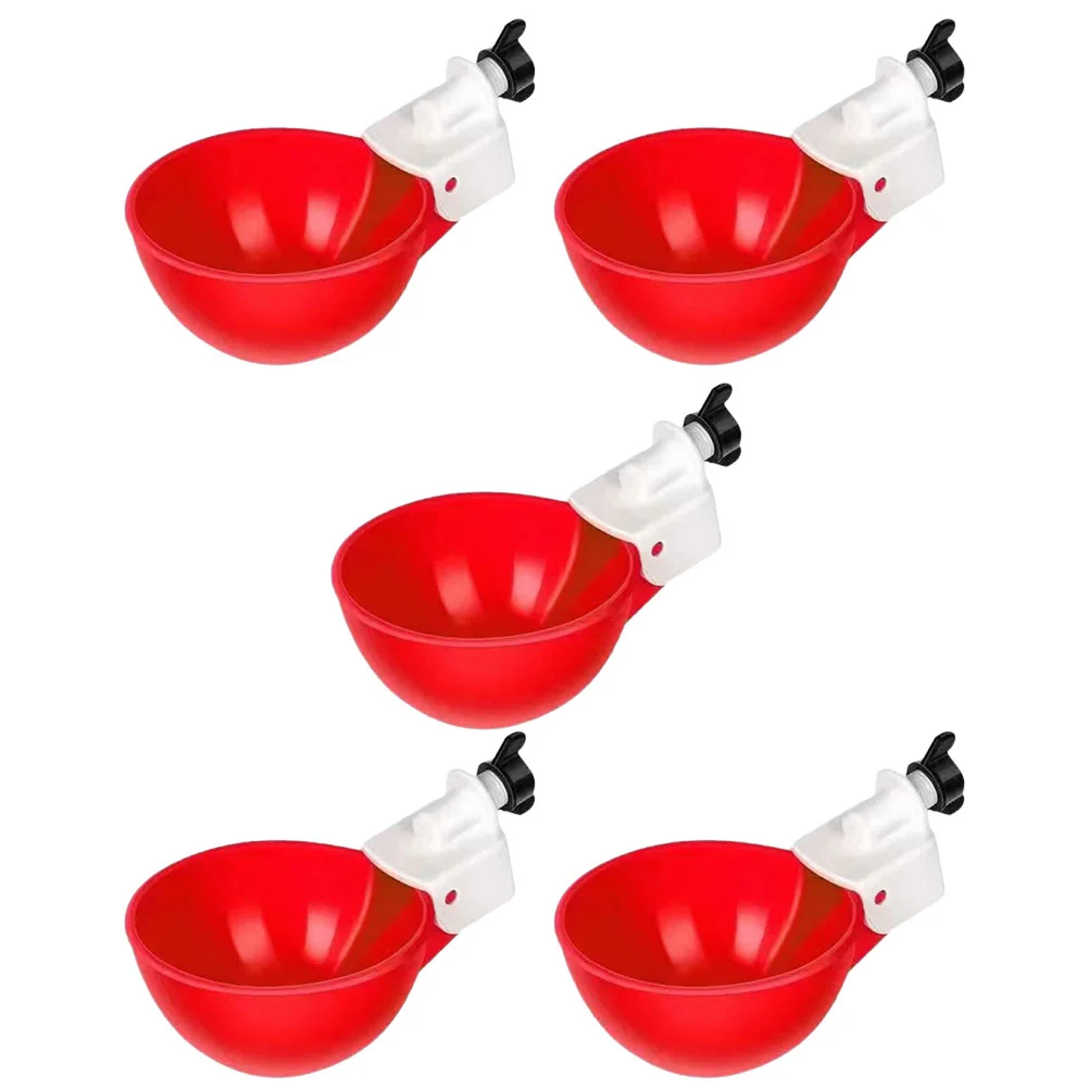

Chicken Poultry Water Waterer Feeder Cups Automatic Drinking Cupdrinker Bird Chick Fount Duck Bowl Fountain Replaceable