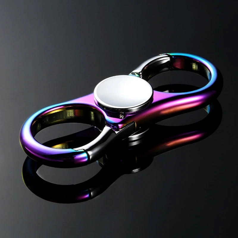 

Metal Fidget Key Chain Spinning Tops High Speed Finger Spinner Toy for Adult Kid Party Favor Decompression Fingertip Toy