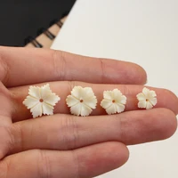 20pcs artificial coral bead flowers six leaf 8 10 12 15mm multi color for jewelry bracelet necklace earring diy craft making