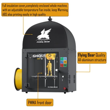 Flying Bear Ghost 6 New Version Fast Printing High Precision 3d Printer Wifi Connection Direct Extruder CoreXY Machine Filament 6