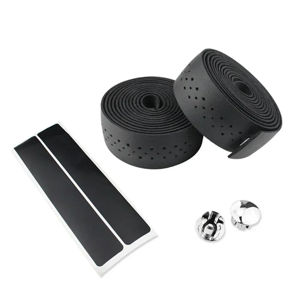 1 пара лент для руля велосипеда из искусственной кожи набор стопоров удобный