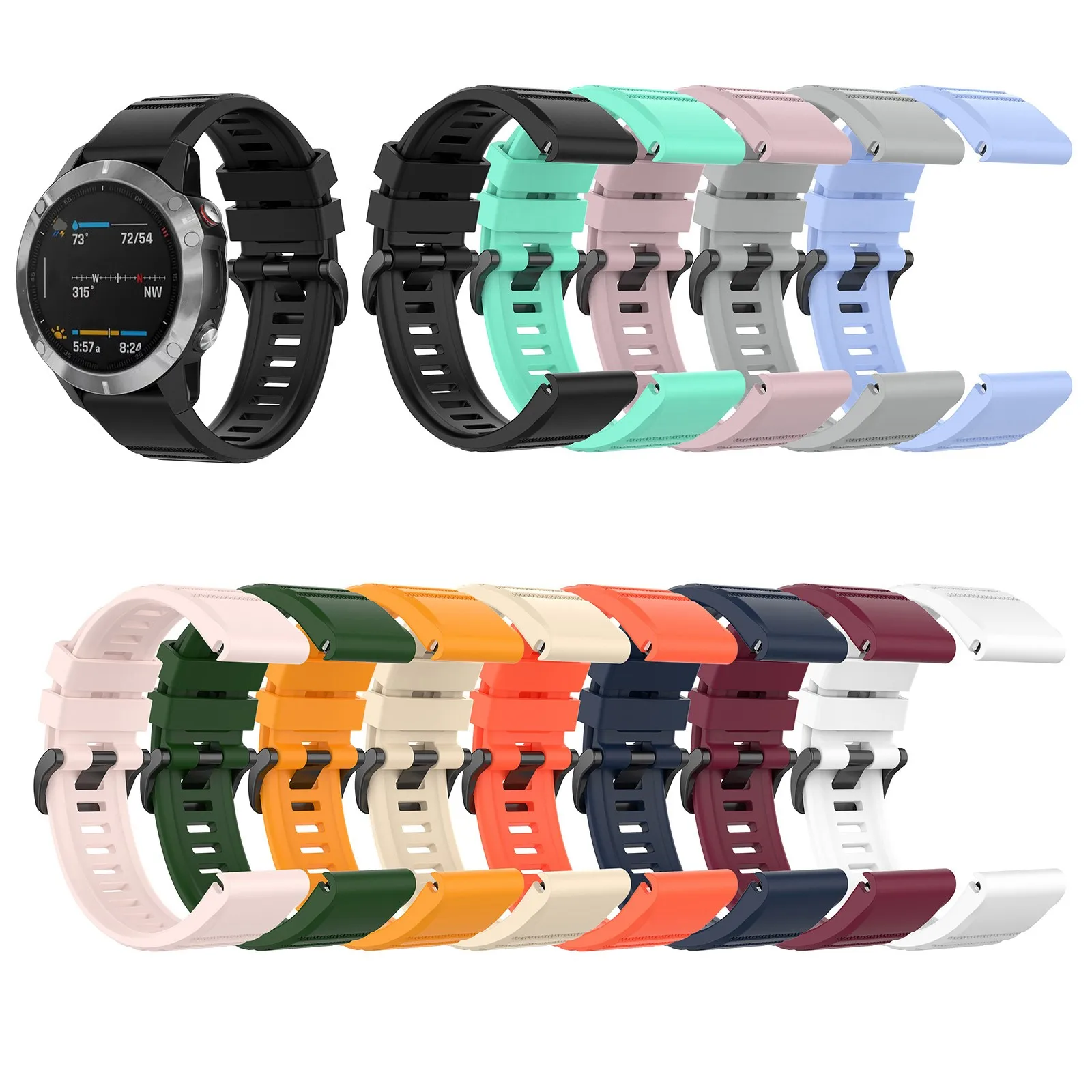 

For Garmin Fenix 6s 20mm Strap Breathable Sport Replacement Strap Smart Watchband Bracelet For Garmin Fenix 6x 26mm Watch Strap