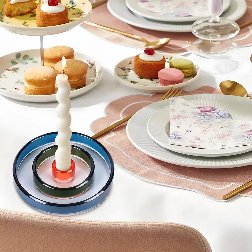 

NEW Circle Silicone Mold Candle Holder Lipstick Container Casting Molds Jewelry Storage Box For Diy Craft Ornaments