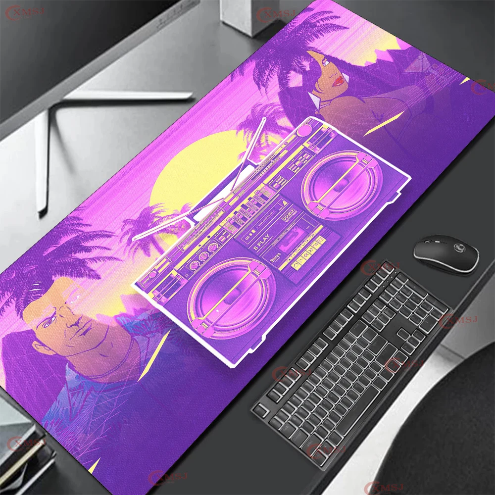 

Pink Japanese Neon Mouse Pad Large Gamer Mouse Pad Desk Pad Computer Gaming Accessories Art Rug 90x40 Gaming Pad Anime Desk Pad
