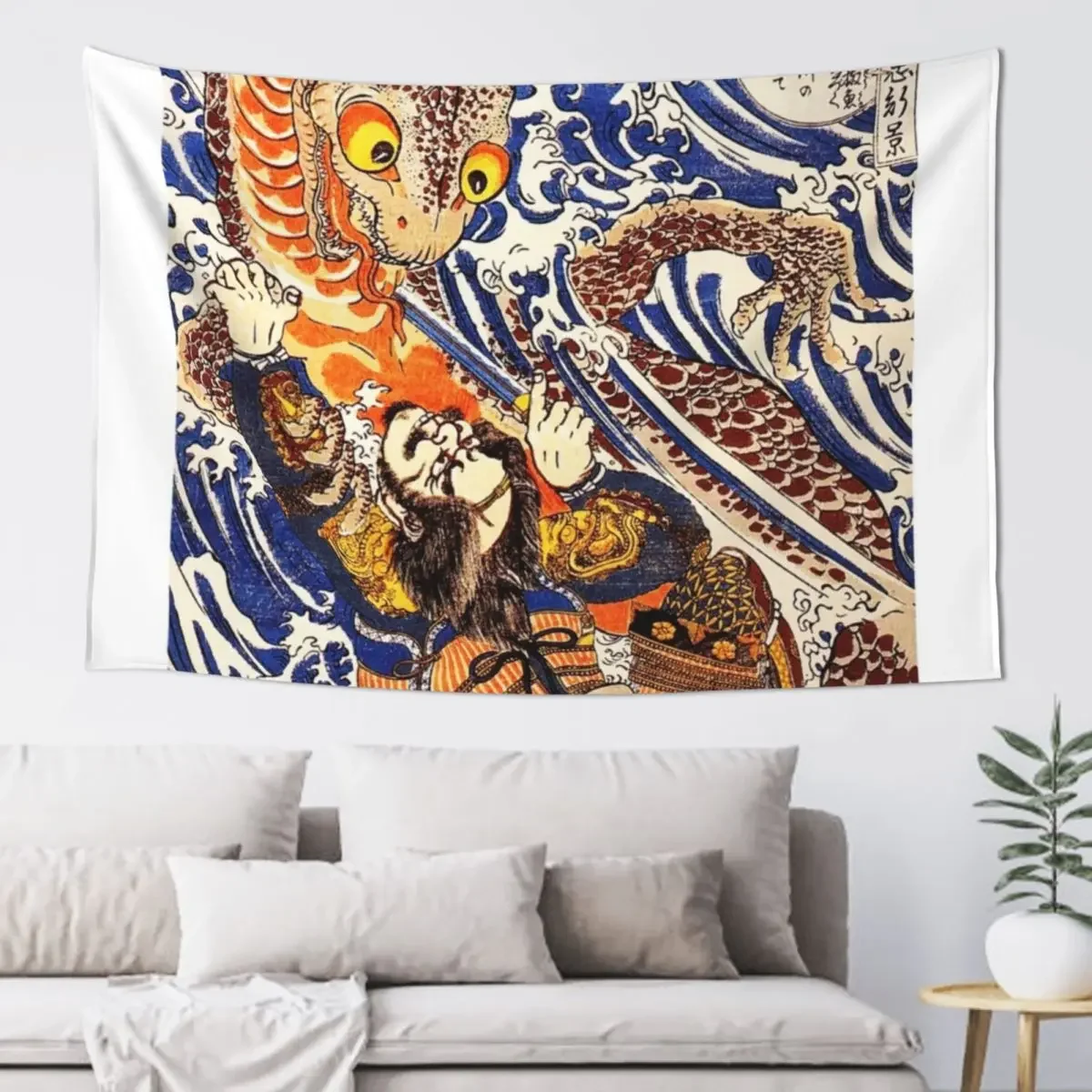 Утагава Кунийоши - Укиё-э гобелен художественная роспись декор комнаты в