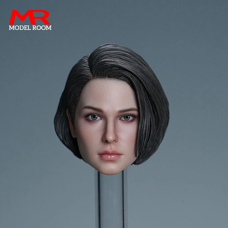 

In Stock SUPER DUCK SDH043 1/6 Jill Head Sculpt PVC Head Carving Model Fit 12'' TBLeague Female Suntan Action Figure Body