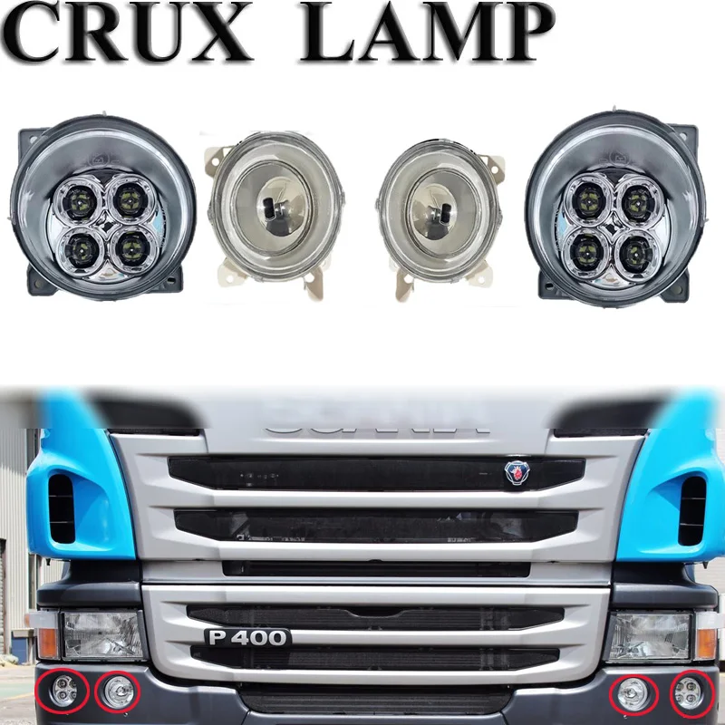 

1 Pair 24V Fog Lamp（Inner + Outer ） For Scania R420 R620 R500 P400 P450 R730 G400 G460 Truck Led Fog Lamp