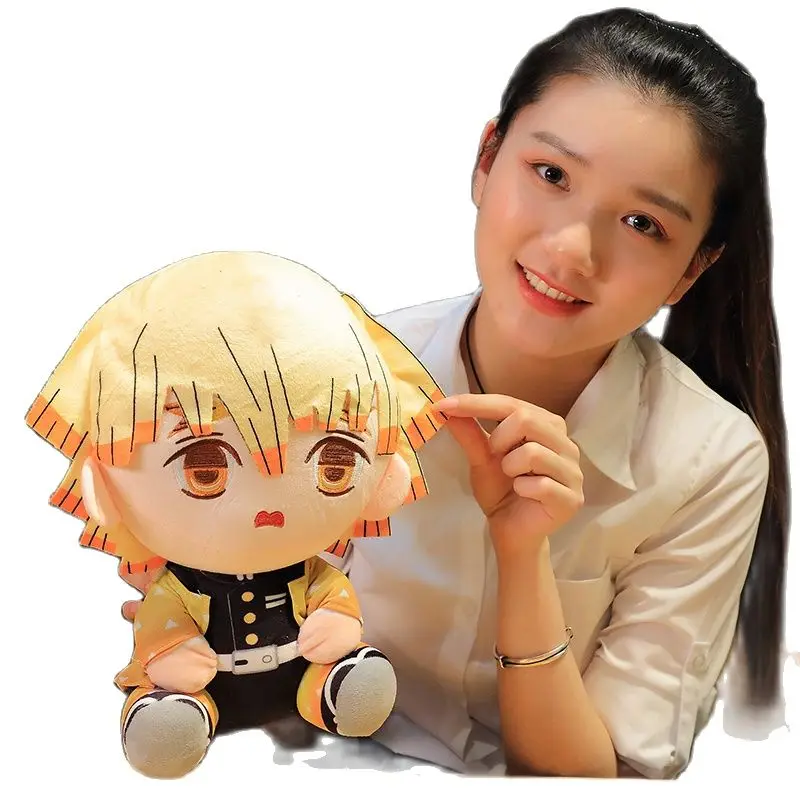 

20-30CM Cartoon Japanese Demon Slayer Movie Anime Character Plush Stuffed Toys Pillow Dolls Home Decoration Christmas Day Gifts