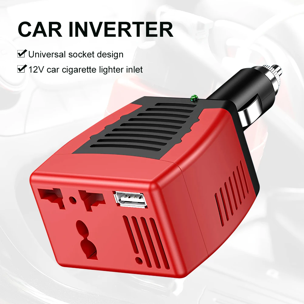 

Onever Inverter 75W DC 12V To AC 110V Auto Power Inverter Car Voltage Converter Adapter Adaptor With USB Car Charger New