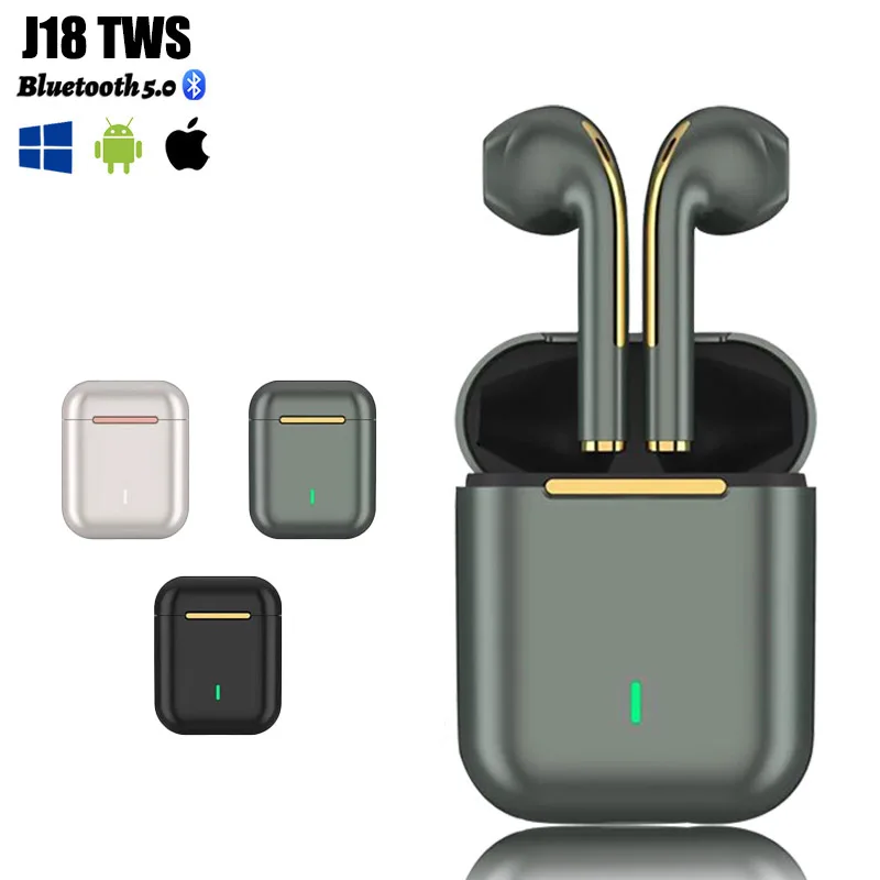 

Беспроводные наушники Bluetooth J18 TWS, водонепроницаемые IPX5 Hi-Fi-звук, музыкальные наушники для Iphone, Huawei, Samsung, Xiaomi, Спортивная гарнитура