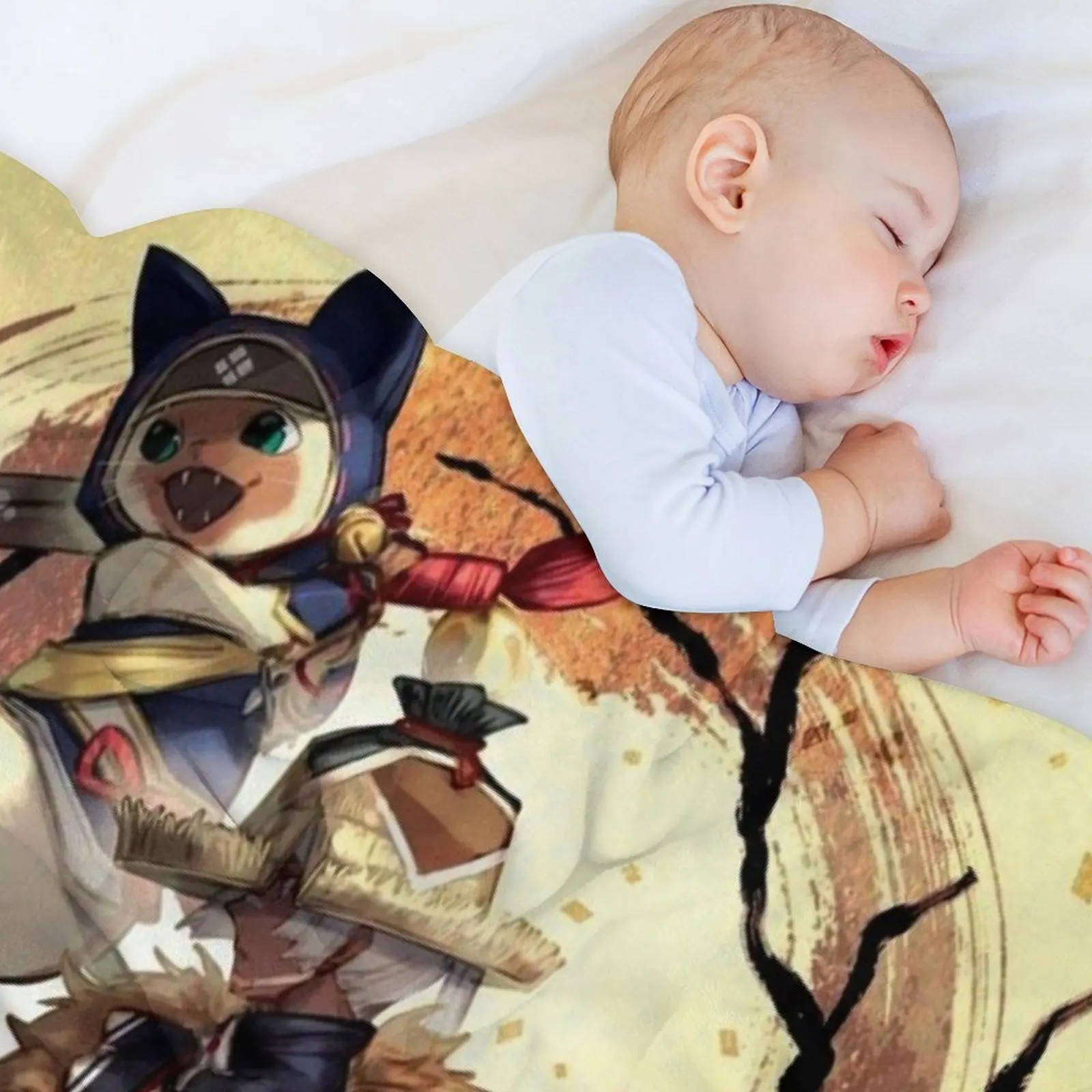 Одеяло Monster Hunter Rise Thins одеяла для дивана Polar