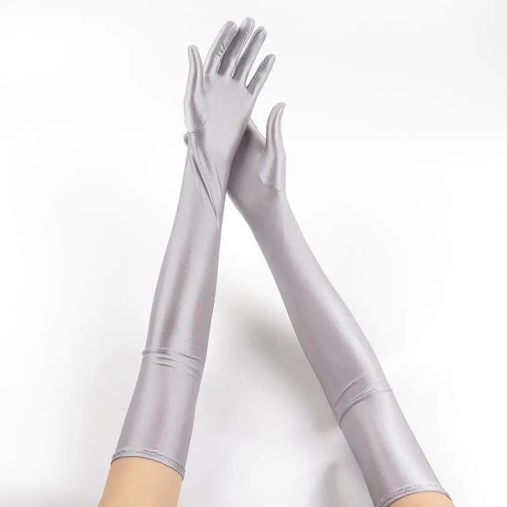 

Evening Dress Gloves Elegant Elbow Length Wedding Gloves for Bride Soft Breathable Stylish Performance Cosplay Accessories