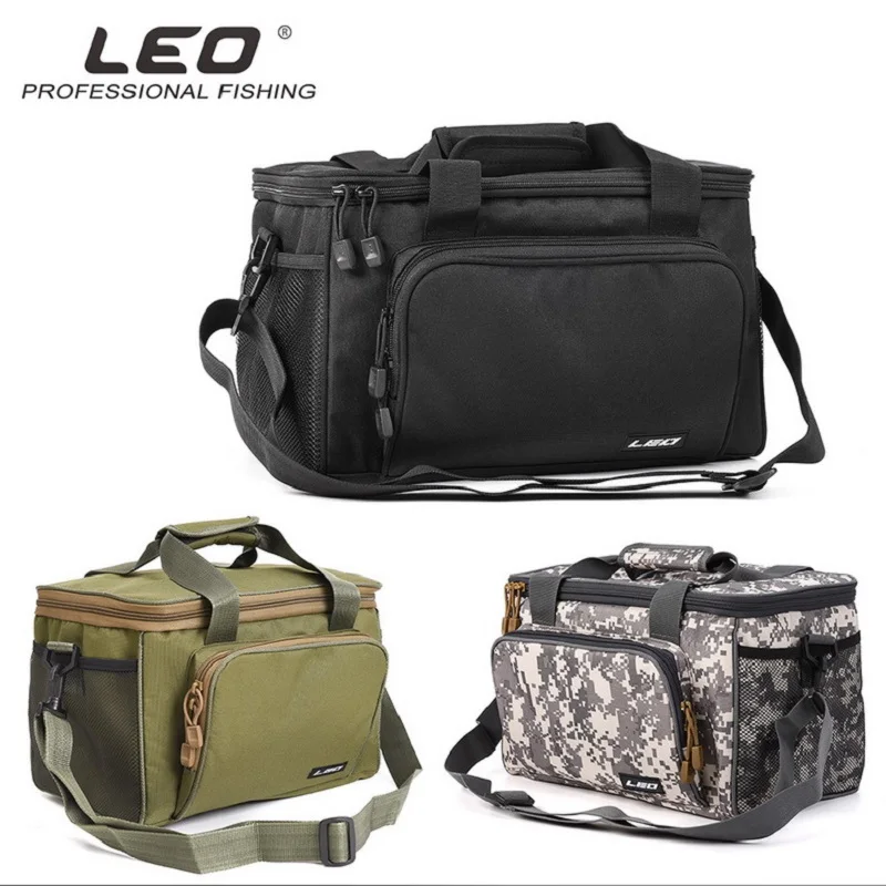 

Multifunctional Square Fishing Bag Canvas Suitcase Bait Case Reel Storage Bucket Camouflage Sports One Shoulder Backpack Tools