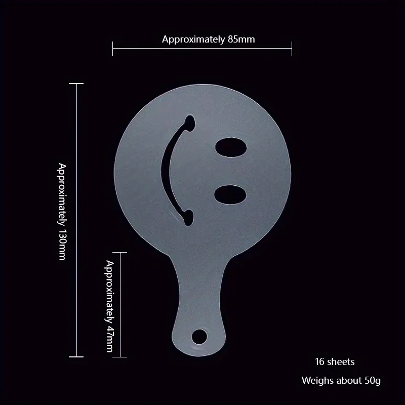 16 шт. трафареты для бариста кофе латте капучино