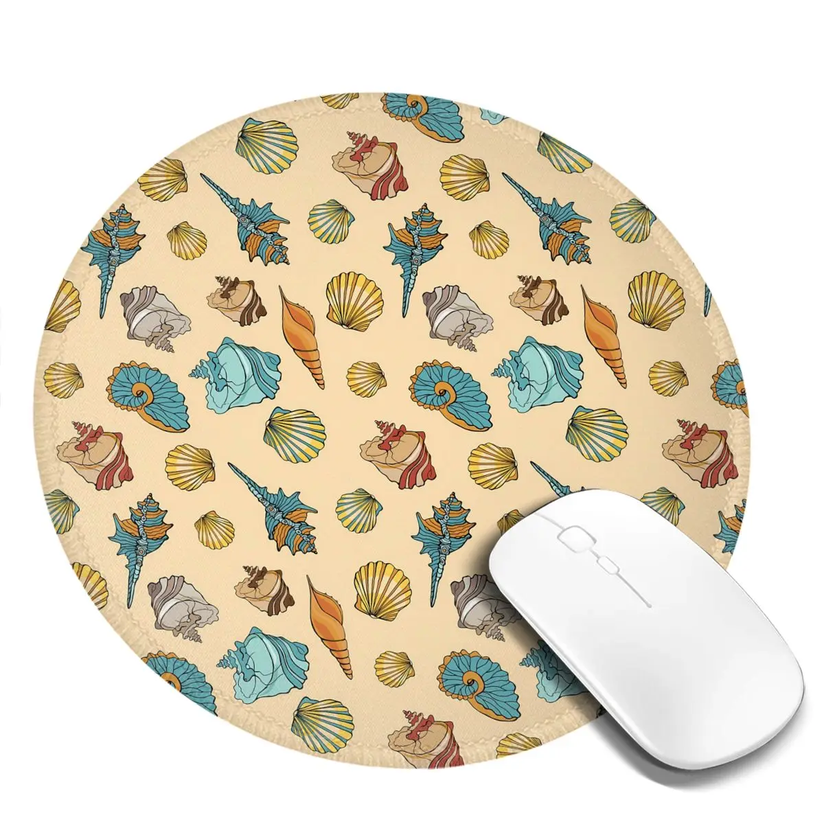 

Cute Sea Shells Mouse Pad Animal Print Table Rubber Mousepad Aesthetic Armrest Best Photo Mouse Mat