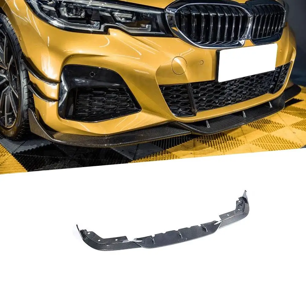 Для BMW 3 серии G20 2019 2020 сухой спойлер из углеродного волокна для губ бампер