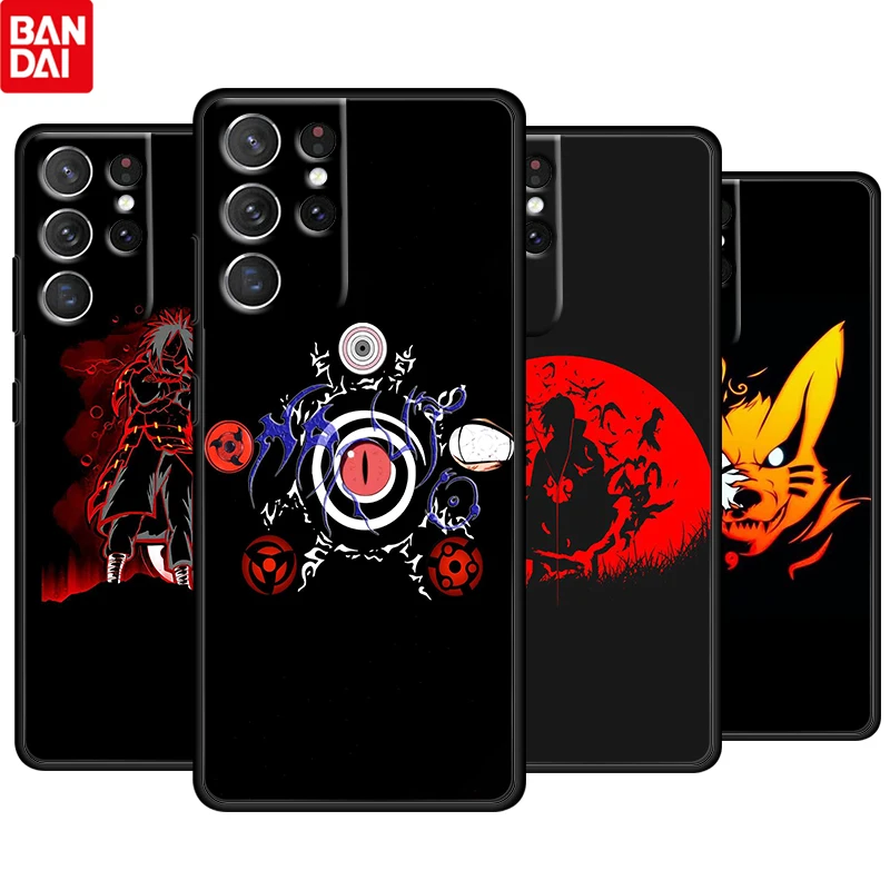 

Hot Anime Naruto Logo Cool For Samsung Galaxy S22 S21 S20 Ultra Plus Pro S10 S9 S8 S7 4G 5G Soft TPU Black Phone Case Funda Capa
