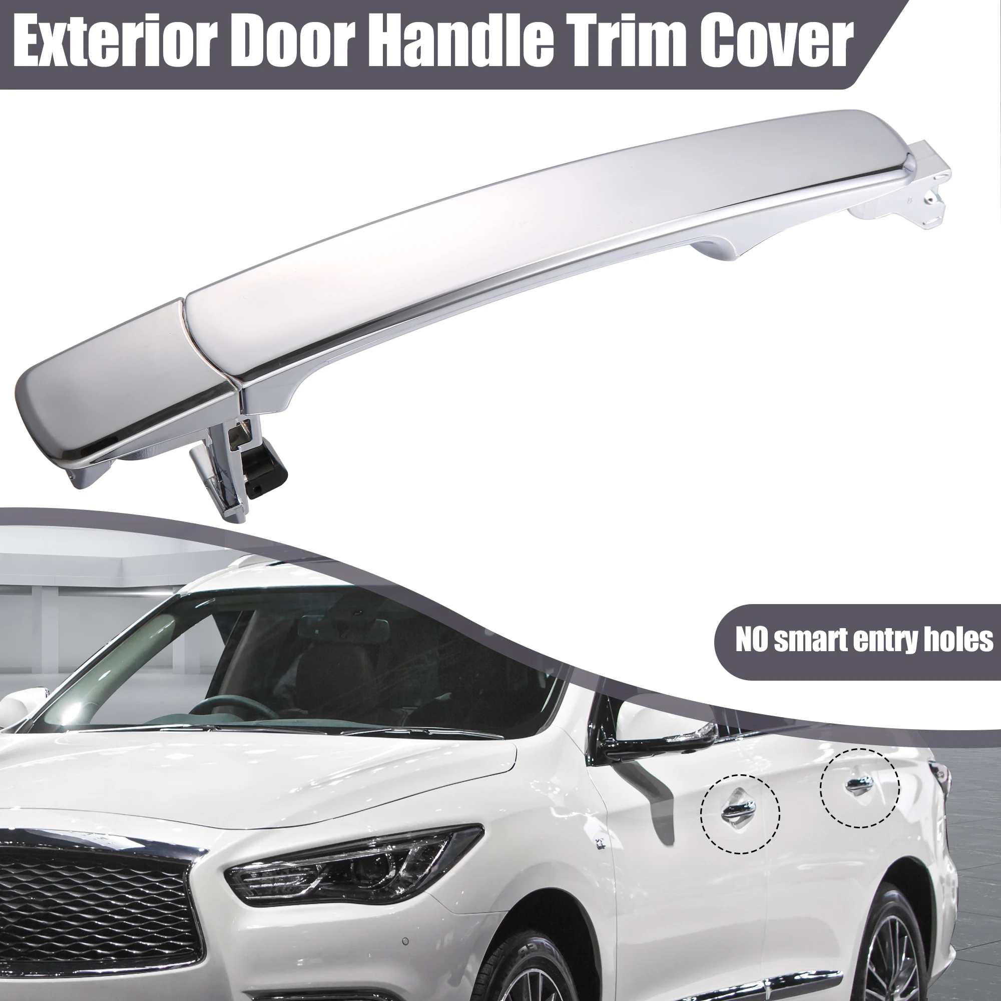 

Uxcell Door Handle Cover Trim Driver Side for Nissan Rogue 2008-2015 Murano 2003-2007 for INFINITI FX45 FX35 03-08