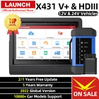 Launch X431 OBD2 сканер HDIII HD3 модуль сверхмощный диагностический инструмент с X431 V + V4.0 для 12V автомобилей и 24V грузовиков дизельных грузовиков