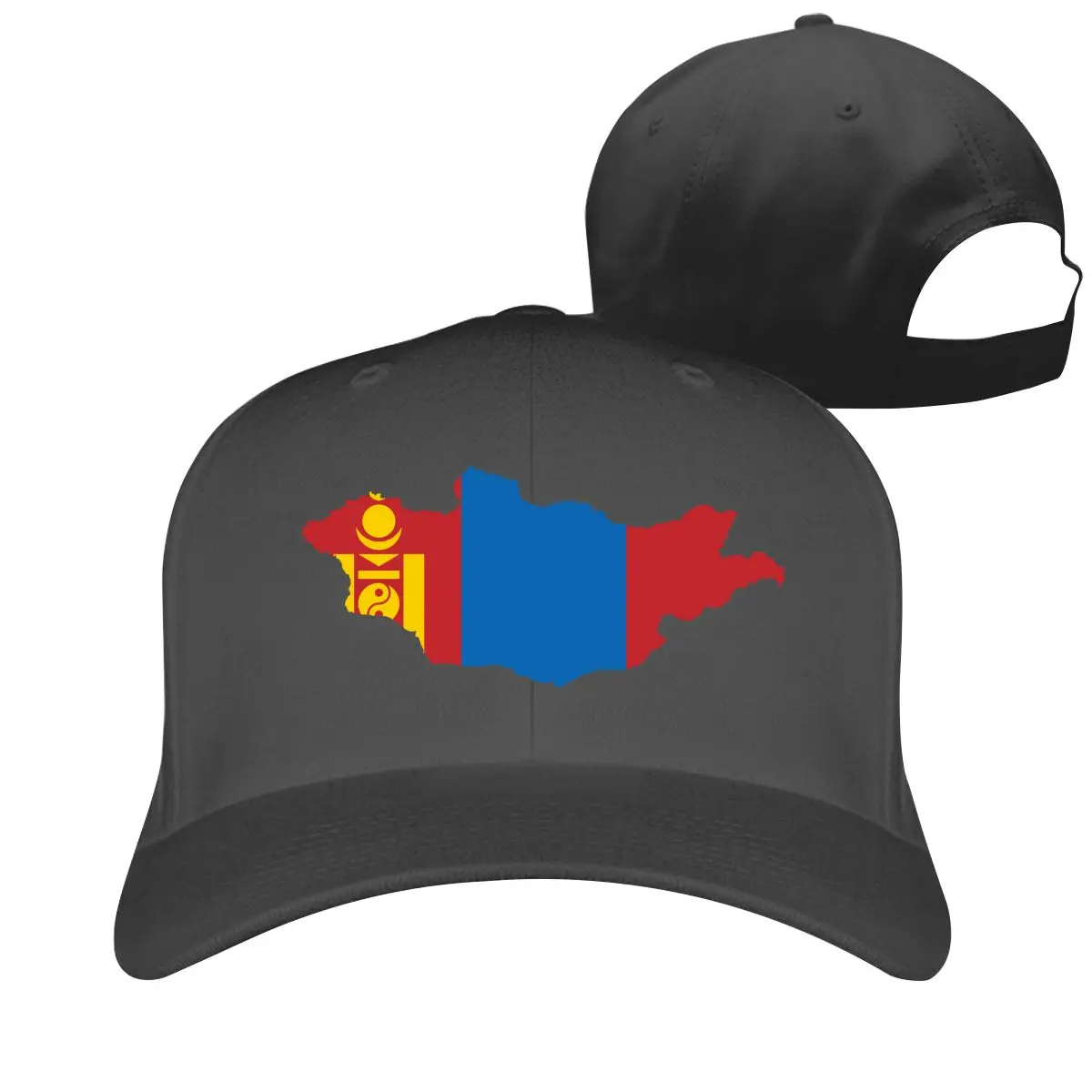 

Mongolia Flag T Unisex wicking breathable Sun Caps