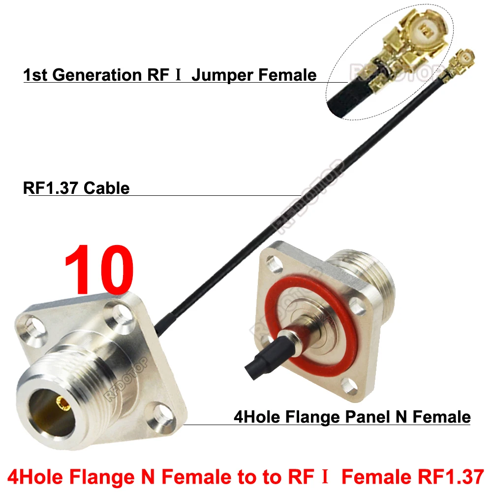 

Радиоантенна Wi-Fi 4-го поколения, перемычка RFIV, разъем типа L16 N к uFL/IPX/MHF-4, гнездо RF1.13, удлинитель кабеля, косичка IPX-L16