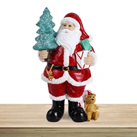 santa claus resin ornament resin santa decorations for home christmas decorations indoor home decor holiday party decoration