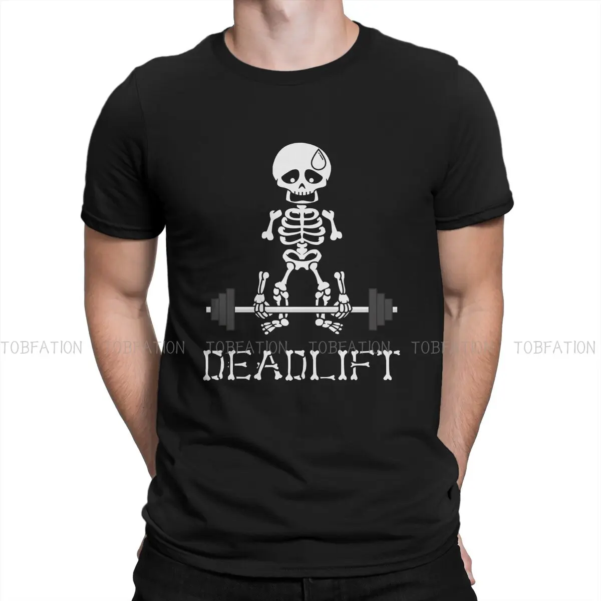 

Deadlift Gym Skeleton Hip Hop TShirt Bodybuilding Pumping Muscle Training Crossfit Casual T Shirt Summer Stuff For Adult