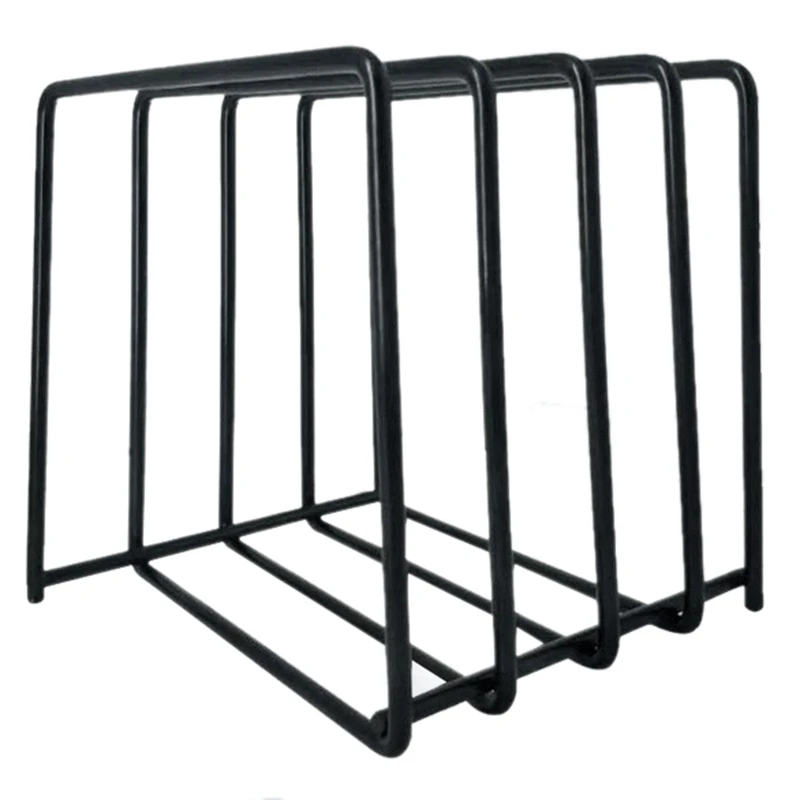 

Iron Record Rack Rectangular Rack Magazine Rack Desk Record Storage Organizer