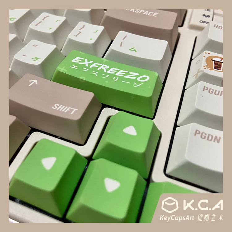 140 клавиш/набор Exfreezo колпачки для клавиш с темой чая и кофе красителем из ПБТ