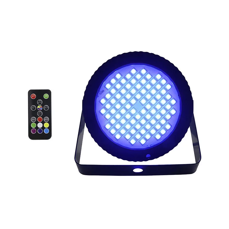 

Indoor Remote Control RGB 88 LED SMD Strobe Brightness Stage Led Light For DJ PAR Di Bar Ballroom KTV Room Birthday Family Party