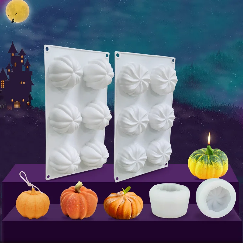 

Halloween Pumpkin Silicone Mold Easter Mousse Cake Mold DIY Bud Jelly Pudding Baking Tool Baking Pan for Pastry