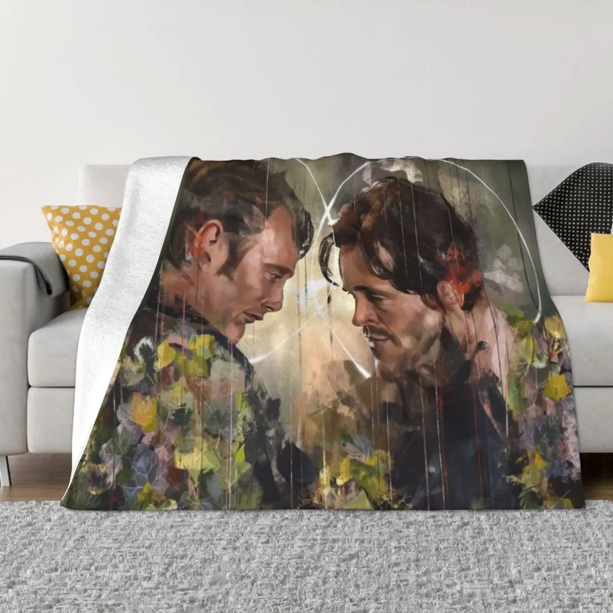 Редкое старое растение. Ультрамягкое одеяло из микрофлиса.