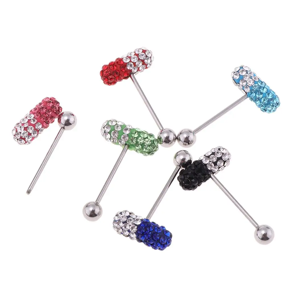 

6pcs Women Men Rock Personality Tongue Body Piercing Jewelry