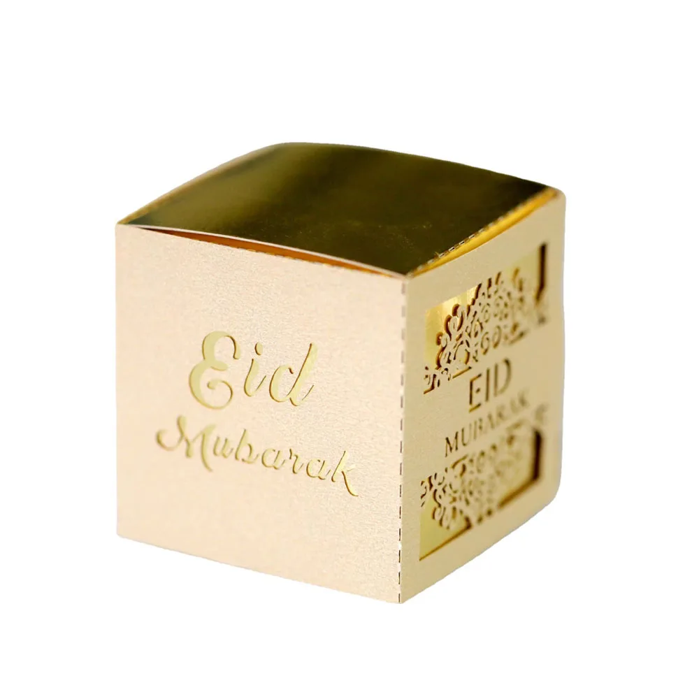 

Chocolate box Supplies Favor Party Eid Hollow Packaging Happy Paper Chocolate party supplies gift box Muslim candy box AlFitr