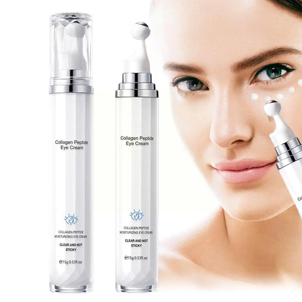 

Collagen Polypeptide Eye Roller Cream Massager Emulsionen Dark Skin Remove Whitening Circles Eye Eye Bags Moisturizing Puff Z2X9