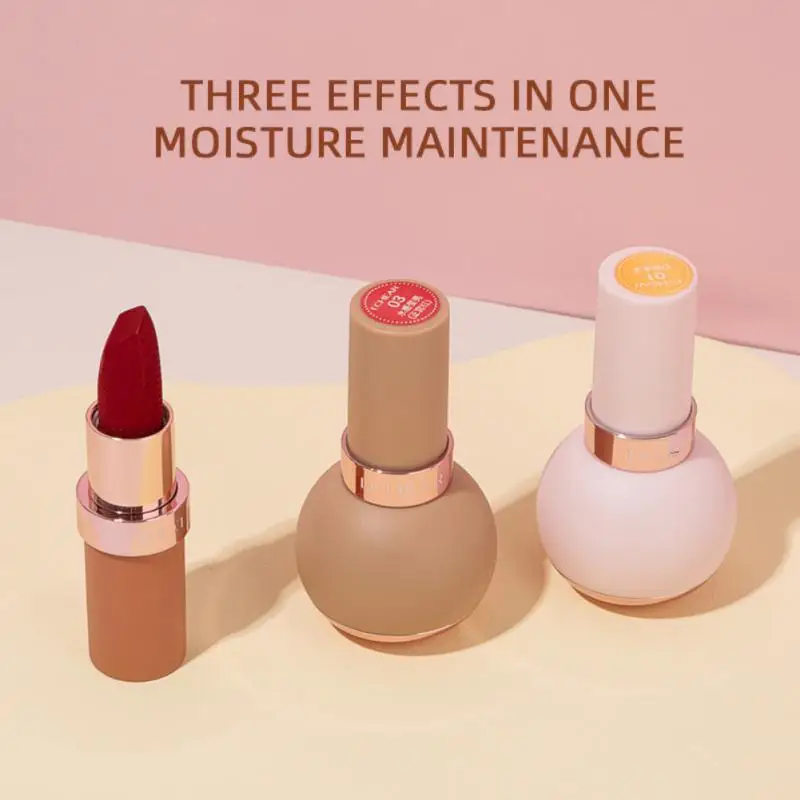 

Lipstick Makeup Not Easy To Be Stained Cup Lip Gloss Moisturizing Small Light Bulb Lipstick Set Box Color Development Lip Makeup