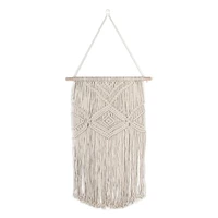macrame wall hanging hand woven art wedding tapestry with tassel boho living room bedroom backdrop decoration