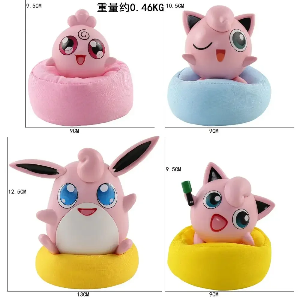 Набор аниме-фигурок Pokemon Snorlax из 6 спящей фигурки Jigglifi для украшения интерьера и