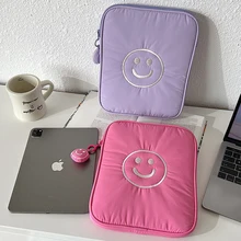 Cute Smiling Face Laptop Sleeve 11 13 inch Table Cover Bag for Ipad Pro 10.9 12.9 Air 2 3 4 5 Computer Case for kindle Mac Book