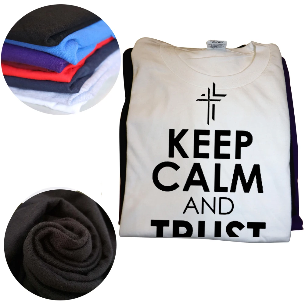 Футболка с надписью Keep Calm and Trust |