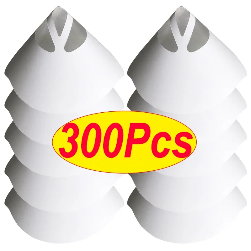 

10/300 шт. одноразовые автомобильные краски, спрей, бумажный фильтр, очищающая воронка для процеживания, фильтр для краски, коническая нейлоновая бумажная воронка с микроню