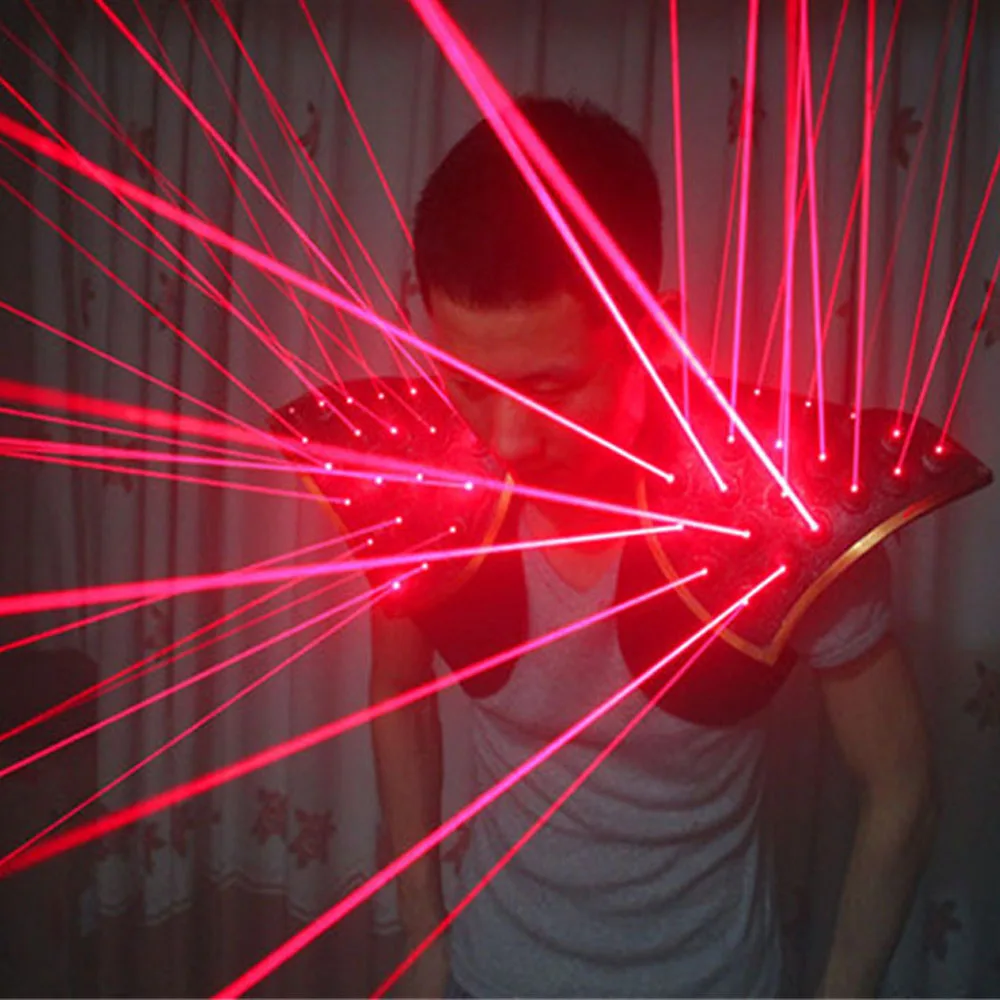 

Red Laser Suit Light Up LED Vest, Luminous Waistcoat LED Robot Costume For Laser Show Party